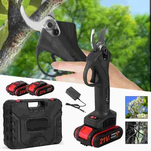 Professional Cordless Electric Pruning Shears with 2PCS Spare Rechargeable 7500mAh Lithium Battery Powered Pruning Shears - 1.38" (35mm)