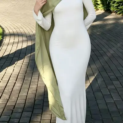 White Amazon Dress Maxi