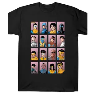 Invincible Variant T-shirt Men's Summer Cotton T-shirt - Vintage Graphic Tee – Unisex S-3XL – Menswear & Womenswear – Streetwear Tops – Casual Cotton Crewneck Shortsleeve T-shirt