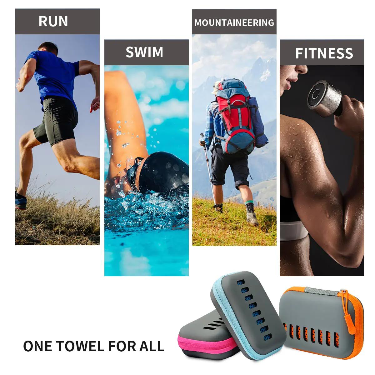 Cooling Towel with Storage Bag, Portable Travel Ice Towel, Quick Dry Towel for Sports, Gym, Hiking and Yoga, Quick Drying Towel