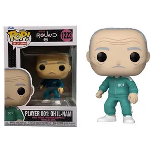 Funko Pop! Player 001: Oh Il-Nam Squid Game 1223  **Error Box** Vinyl Figure in PopShield Protector