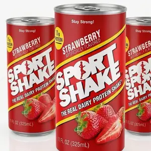 Sport Shake Strawberry - 11g Protein, 325mL, The Real Dairy Protein Shake, Artificially Flavored, Stay Strong!