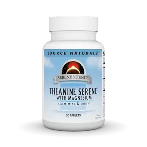 Theanine Serene® with Magnesium | L-Theanine + Magnesium + GABA | Calm + Focus, No Grogginess