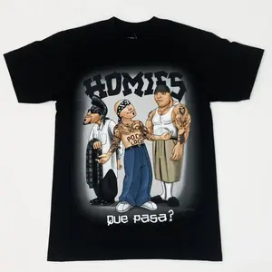DGA Homies Signature Que Pasa Men Graphic T-Shirt Summer