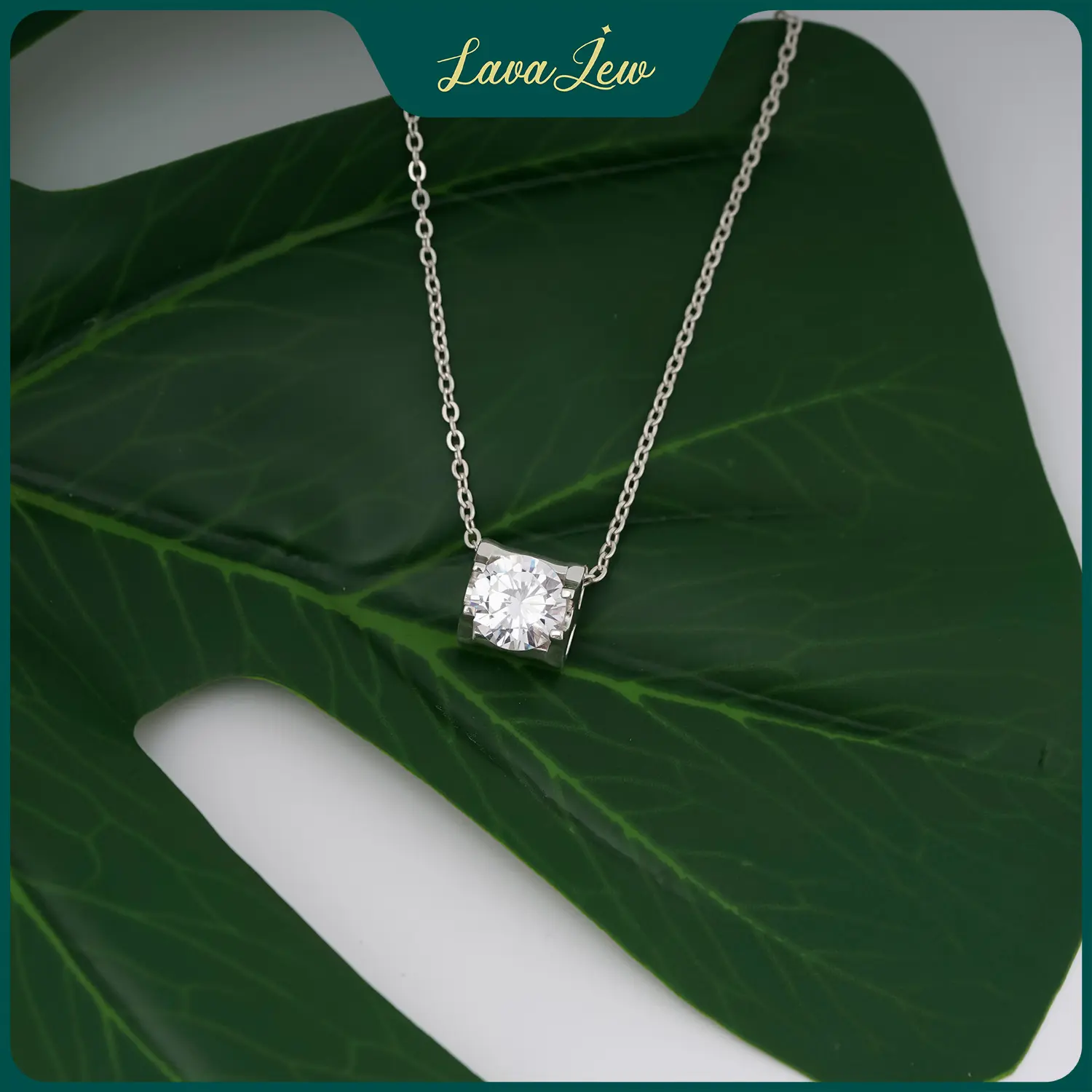 LavaJewelry Aphrodite Gemstone Necklace, 925 Silver Pendant, Necklace for Woman and Girls, Gift for Her