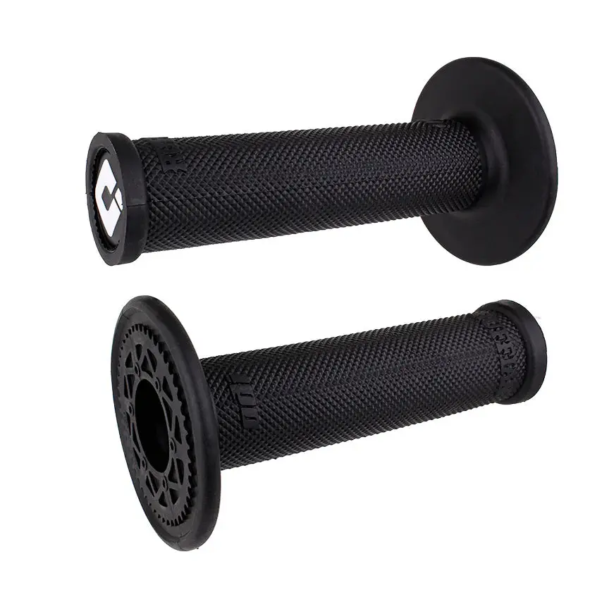 ODI No Waffle Grips RUFFIAN NO-WAFFLE MOTOCROSS GRIPS SLIP-ON Thin Profile Diamondized Surface 120mm Length Soft Compound Pro White