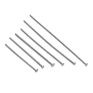 Stainless Steel Flat Bottom Needle Pin Flat Needle DIY Jewelry Accessories Beading Material Stainless Steel T-shaped Curved Needle