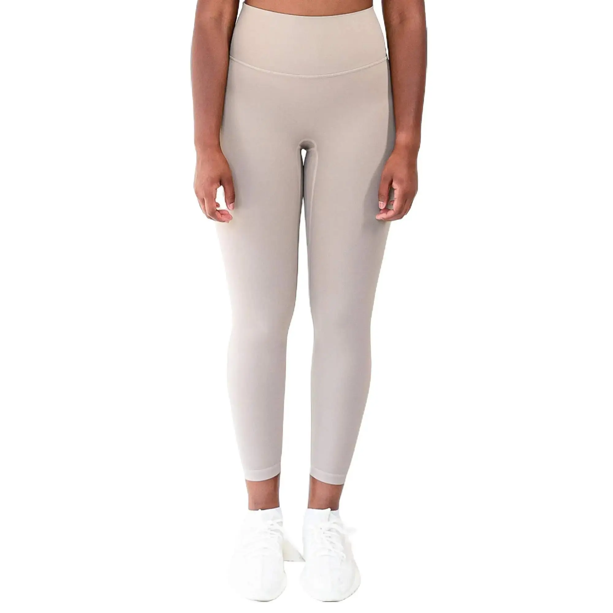 Back Pocket Women's High Waist Seamless Leggings in Beige – Tummy Control, Squat Proof Compression Fit, Hidden Scrunch, No Front Seam, Soft Stretch Comfort Fabric Yoga Pants for Gym & Activewear 2025