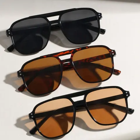 3-Piece Multi-Color Classic Retro Stylish Sunglasses, Simple and Unique Summer Beach Eyewear Accessories, Trendy Styling Sunglasses, Casual Stylish Glasses, Trendy Shades, Trendy Fashion Shades