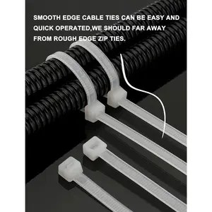 Long Heavy Duty Cable Tie Straps Plastic (50 Pack) Outdoor Strong Large Zip Ties 30 Inch,Industrial Zipties 200 Pound Strength UV Black