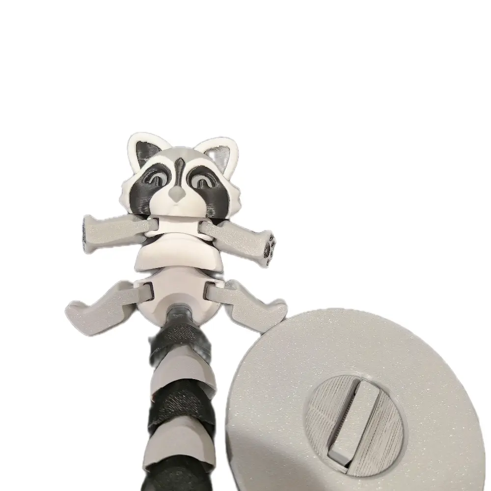 Trash Panda - 3D Printed Articulated Raccoon with Poseable Joints & Eco-Friendly PLA Material - Perfect for Collectors & Animal Lovers