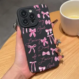 Bowknot Pattern Phone Case, Anti-drop Cellphone Protective Case, Total Protective Shockproof Mobile Phone Cover Casing for iPhone 11 12 13 14 15 16 Pro Max/Pro/Plus