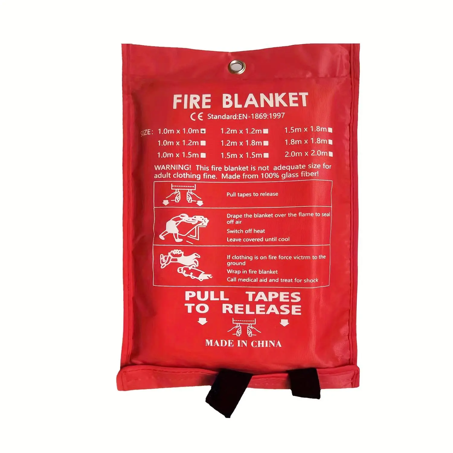 1pc Fire Retardant Blanket for Emergency Use, 101.6cm x 101.6cm Fiberglass Fire Safety Cover for Home, Kitchen, Office, and Car, Fireproof Blanket, Survival Gear