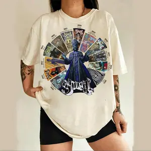 Ghost Band Album Cover Shirt, Vintage Rock Band Tee, Metal Graphic Top, Unisex Shirt, Oversized Streetwear, Fan Merch Gift