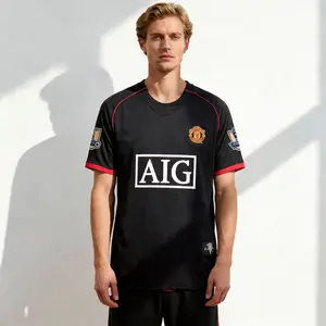 0708  Ronaldo 7 Away Short Sleeve Soccer Jersey Champions League