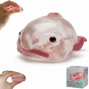 Blobfish Squeezy Toy, Fidget Friend Sugar Trail Blobfish Ugly and Cute Blobfish Squishy with Nose, Ultra Squishy and Moldable Slow Rise Relaxing Sensory Fidget Stress Toy for Adult