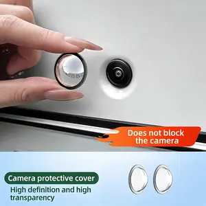 Universal HD Clear 360° Panoramic Front Rear High Definition Camera Cover, Dustproof Fogproof, Front Bumper Camera Protection, All Car Models