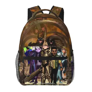 Casual Trollhunters Outdoor Adventure Backpack Trollhunters merch Laptop Daypack Funny cartoon Troll hunters travel backpack for Weekend Getaway Work Camping  Unisex Gift for