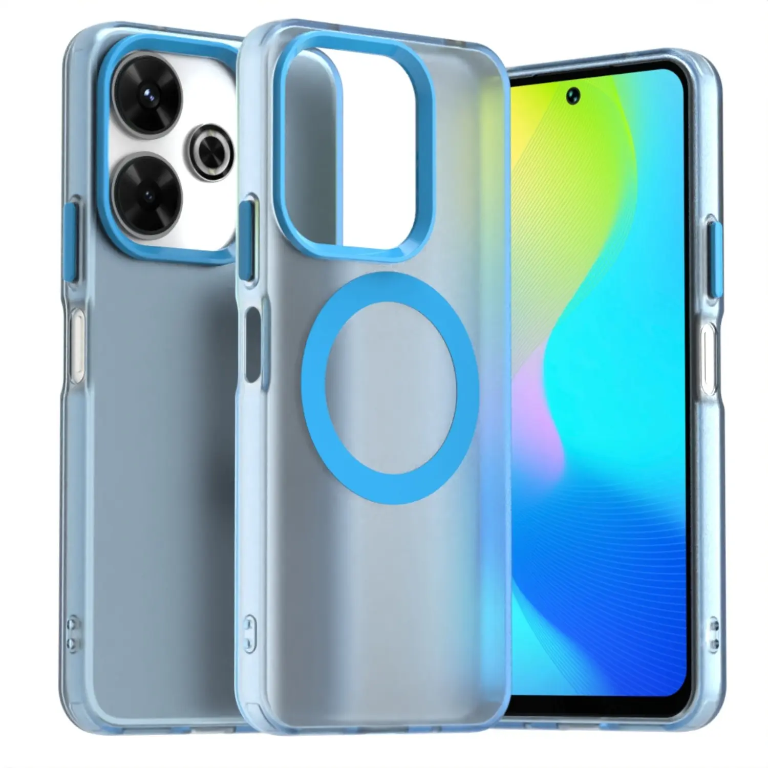 Matte Candy Magnetic Wireless Charging Transparent Case for Xiaomi 14T Pro For Magsafe Cover for Redmi 14C 14R 13 Poco X6 pro 5G