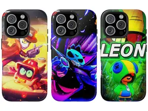 Brawl Stars Leon Phone cases, Aesthetic Cover, Gaming case - Durable Protection for iPhone X, 11, 12, 13, 14, 15, 16, Pro Max - Fit for All Models