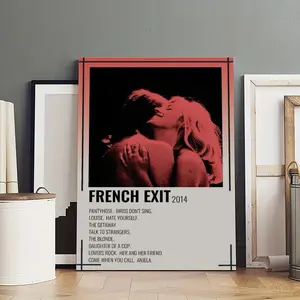 TV Girl French Exit Poster Canvas Oil Decor Wall Art Painting Modern Aesthetic Print Decoration Waterproof Gift Idea for Home Preferred Gift Giving Option
