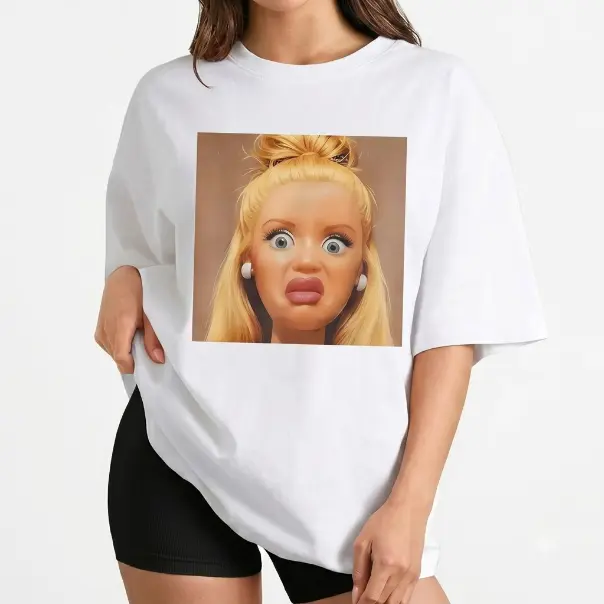 Shocked Doll Funny Meme Shirt, Disgusted Doll Sarcastic Ironic Shirt, Unhinged Inappropriate Shirts, Women Funny Joke Tee