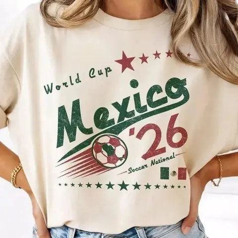 Comfort Colors Retro Mexico Soccer Shirt, 90s Team World Graphic Tee Print Tee, Andrew Clothings