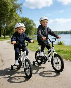 Kids' Bicycle for 3-8 Years Old Boys Girls, 12/14/16/18 Inch Beginner Bike with Stable Structure & Safety Brake, Easy to Assemble, Perfect Outdoor Riding Toy for Toddlers