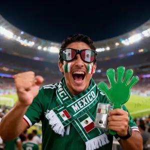 Mexico México World Cup Flag Body Face Paint Pen, Fan Activity Face Color Festival Party Graffiti Oil Paint