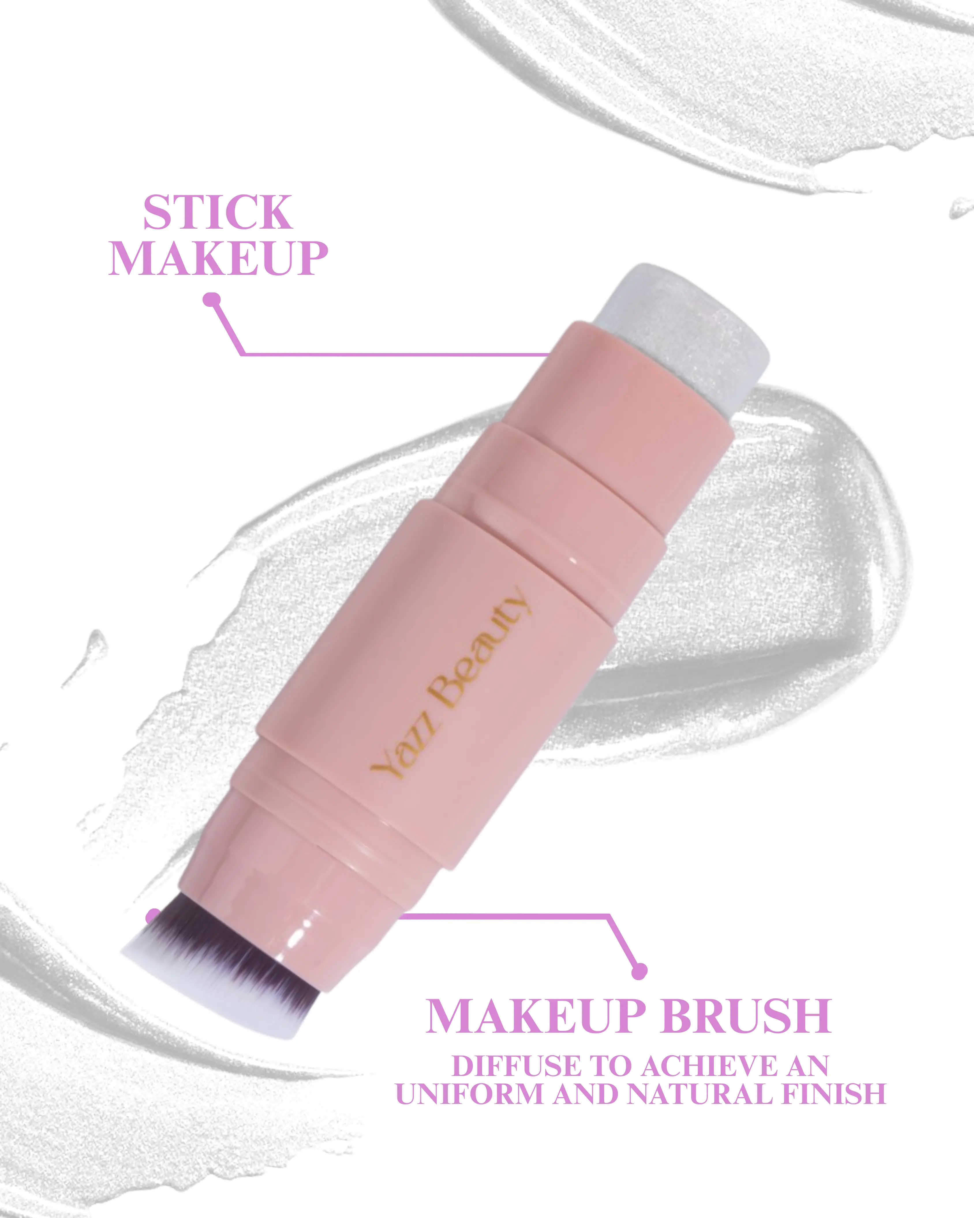 White Highlighter Stick Moon Shimmer white