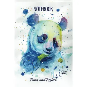 Notebook: Panda Themed Journal, 120 pages, Lined Notebook, Panda Lover Gifts, Soft Cover Composition