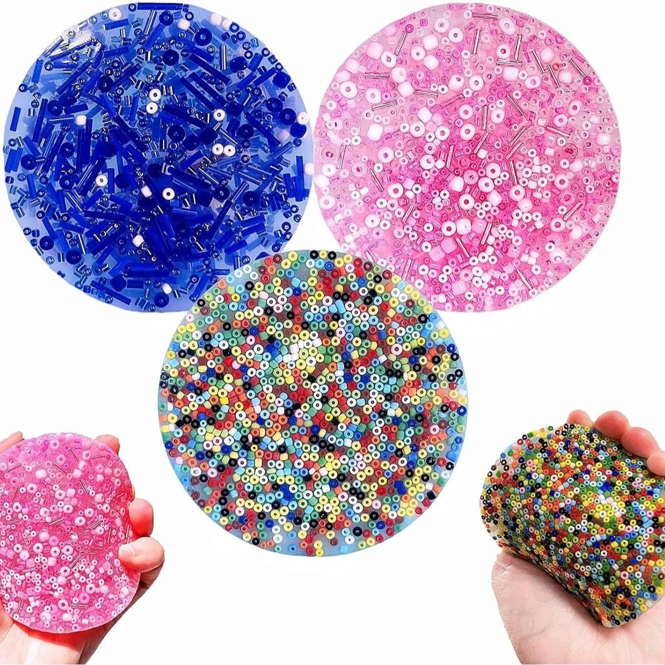 3pcs Non-Sticky Skin Picking Fidget Toys, Silicone Picking Sensory Pick Fidget Pad, Skin Picking Pocket Pads to Pick Dig and Peel for Dermatillomania ADHD OCD for Children and Adults