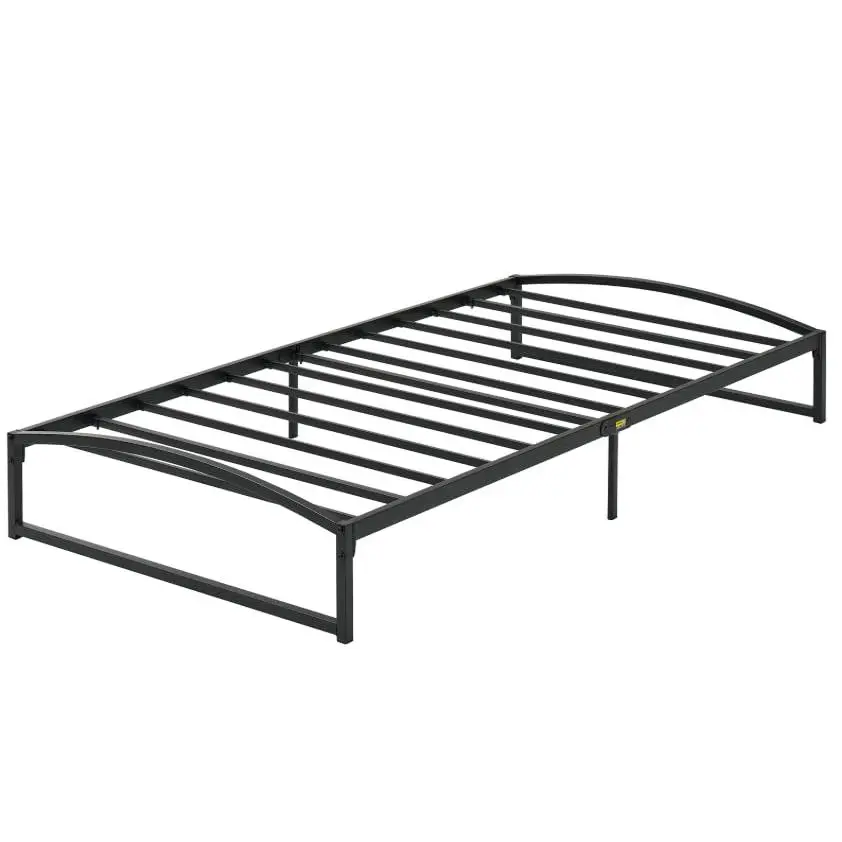 Garvee Low Bed Frame King Size, 10 Inch Heavy Duty Metal Platform King Bed Frame with Arch Design, Easy Assembly, Strong Bearing Capacity, Under Bed Storage, No Box Spring Needed - Black