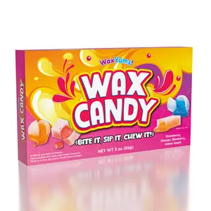 WaxYums! Chewy Gushing WAX Candy Experience | Chew, Gush & Discard | Acquired-Taste Novelty | Fruity Liquid-Filled Beeswax | Texture & Flavor Vary | Gluten-Free | Made in Canada (3 oz)