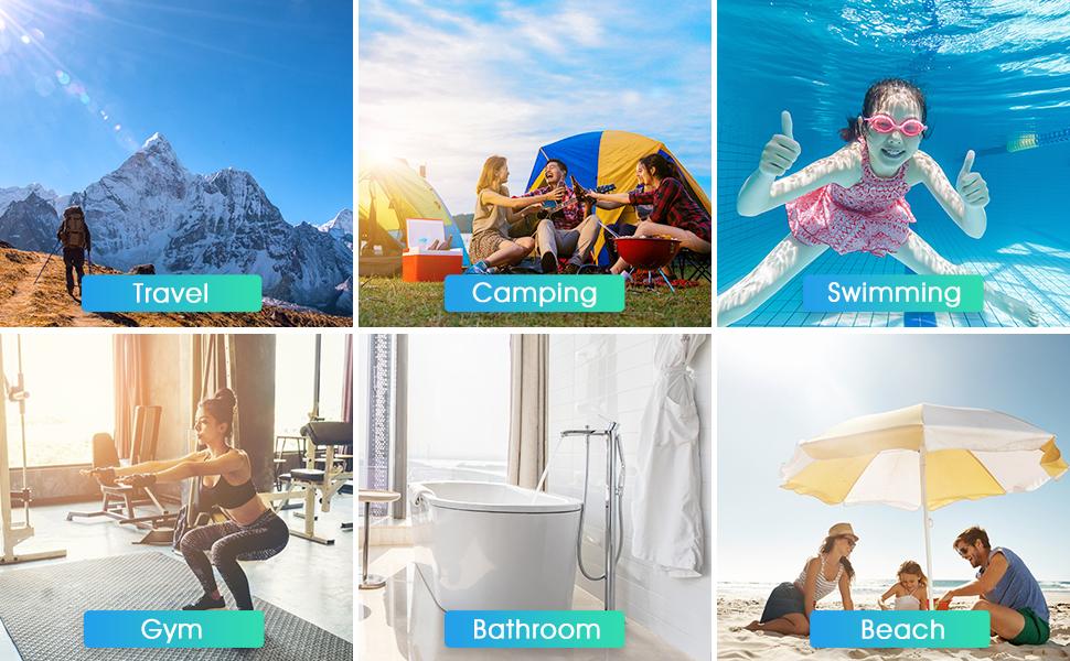 [New Deal] Mesh Shower Caddy Portable for College Dorm Room Essentials with 8 Pockets, Hanging Caddy Dorm Basket, Quick Dry Shower Bag for Bathroom