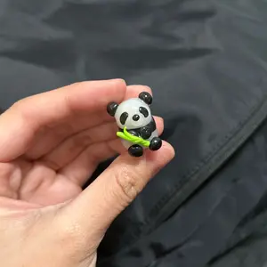 cute panda mini figure made with clay