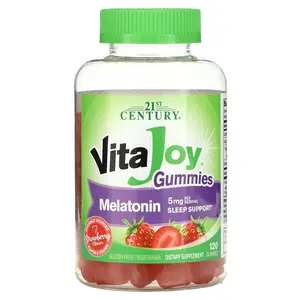 21st Century VitaJoy® Melatonin Gummies, Strawberry, 120 Gummies (2.5 mg per Gummy)