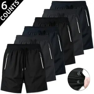 Men's 6-Pack Quick Dry Athletic Shorts | Y2K Streetwear Summer Casual Bottoms