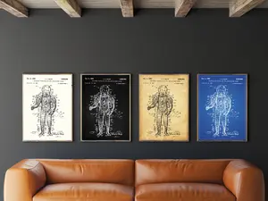 Space Suit Patent Print, NASA Blueprints, Space Wall Art, Astronaut Gifts, Nursery Decor, Spacecraft, Space Travel Prints, Wall Art Decor, Home Decor, Poster Print, Birthday Present