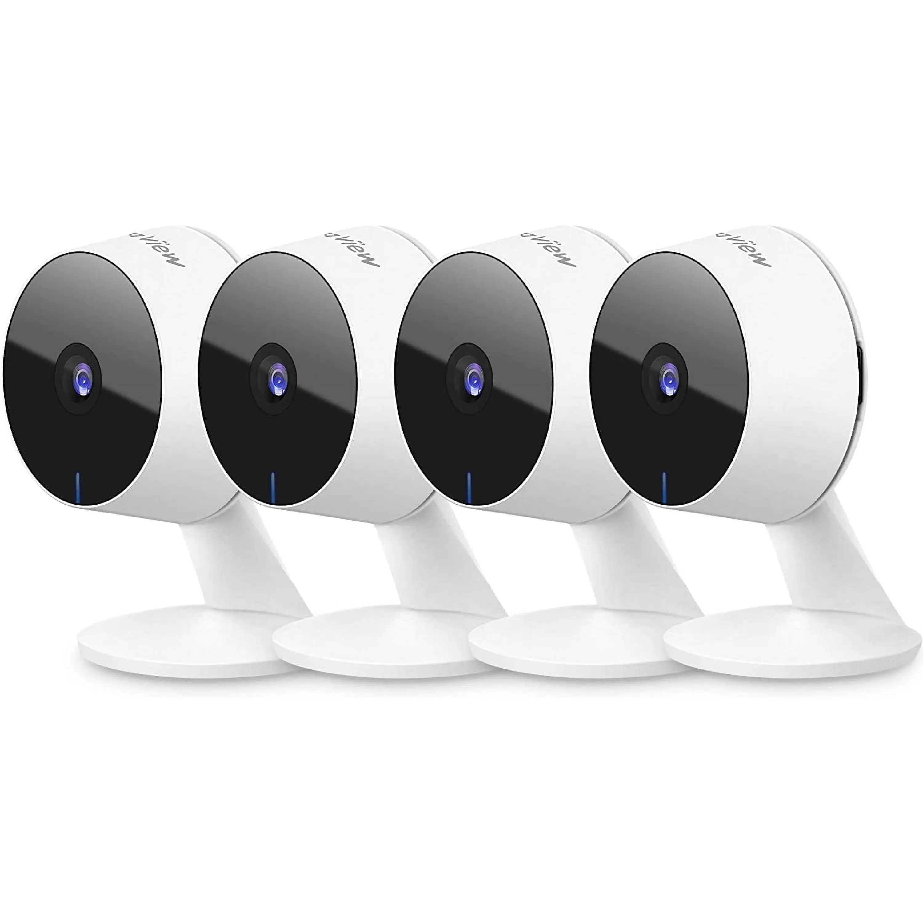LaView Indoor Security Camera 4-Pack — 1080P WiFi, Two-Way Audio & Night Vision