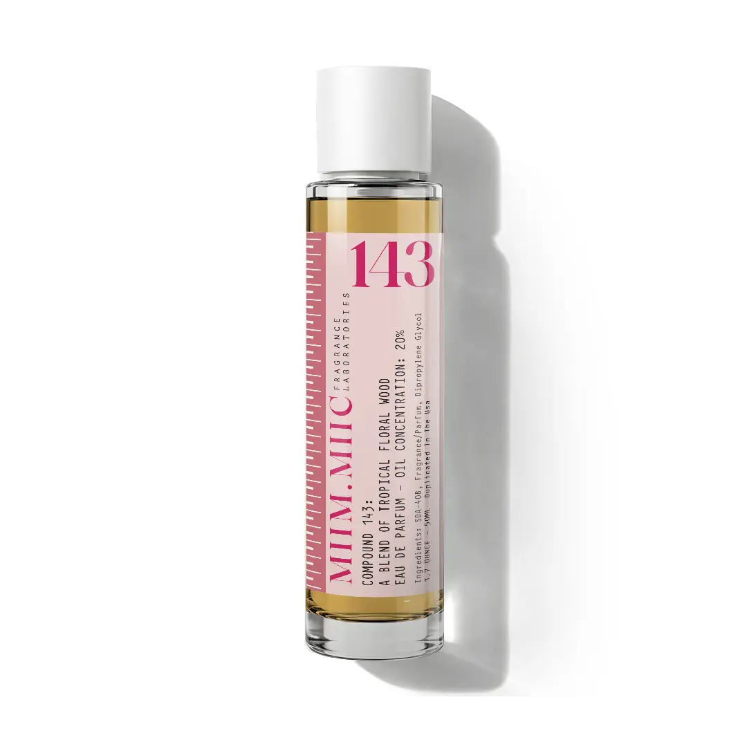 Women's No 143 Tropical Floral Wood Eau De Parfum, Vanilla Scents, Bold Fruity Bloom, Botanical Floral Fragrance