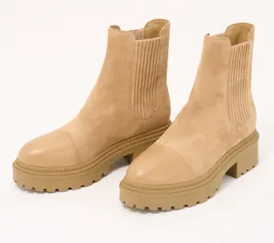 Marc Fisher LTD Suede Cap Toe Chelsea Boots - Hadria