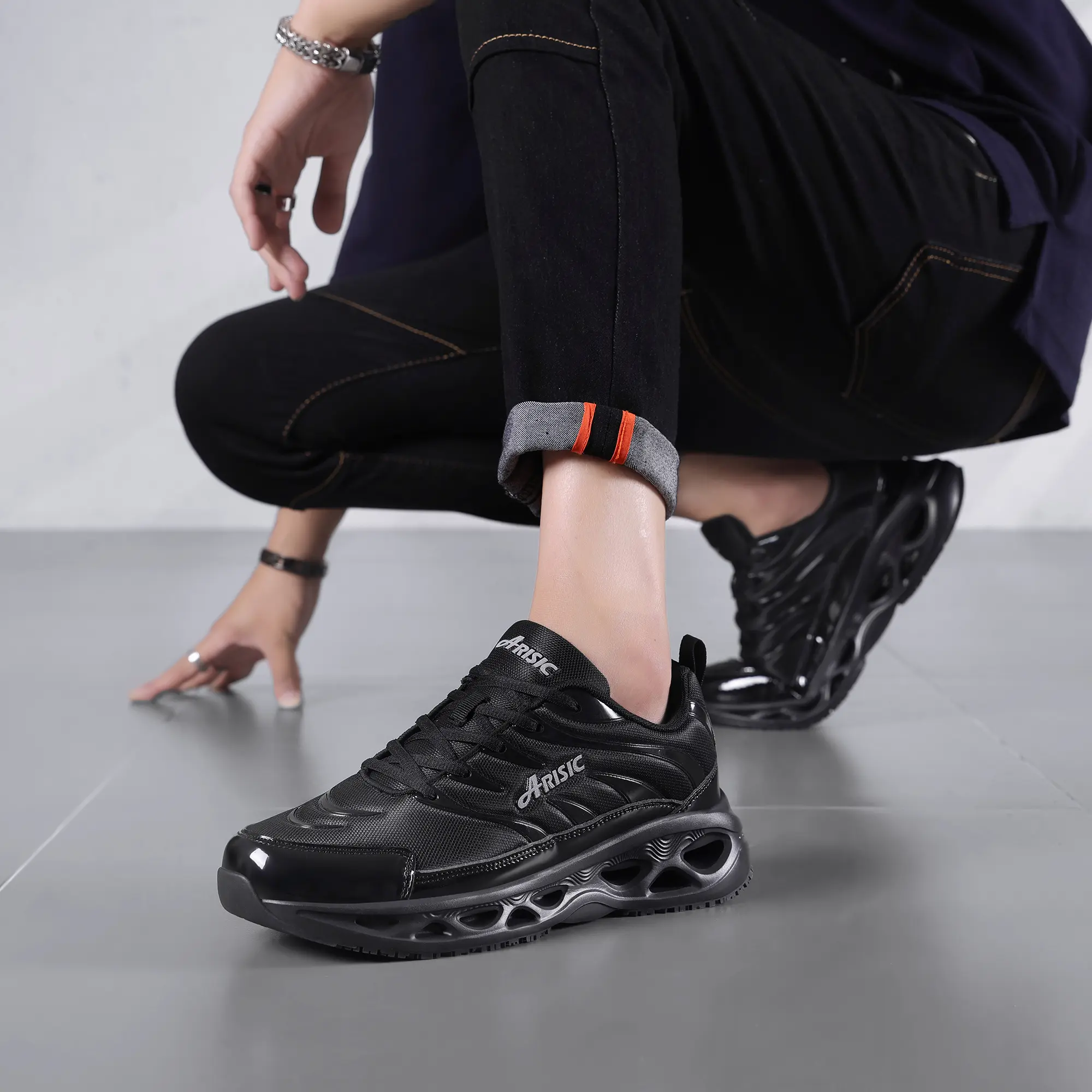 Men's Casual Walking Sneakers Comfortable Slip Resistant Shoes Waterproof Non Slip Work Shoes On-Cloud Footwear Fashion Athletic for Daily Use