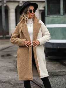 Contrast Dropped Shoulder Coat