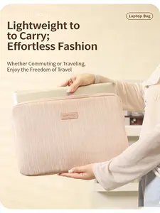 Velour Laptop Sleeve 14 Inch & 15.6 Inch, Protective Inner Lining Bag for Macbook Air Pro Dell Lenovo Asus, Durable Computer Case Cover, Laptop Bags