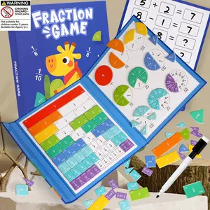 Magnetic Fraction Educational Puzzle, Addition and Subtraction Learning Board, Child Math Toy, Easy Operation, Visual Aid, Math Learning Tools, Math Teaching Aid
