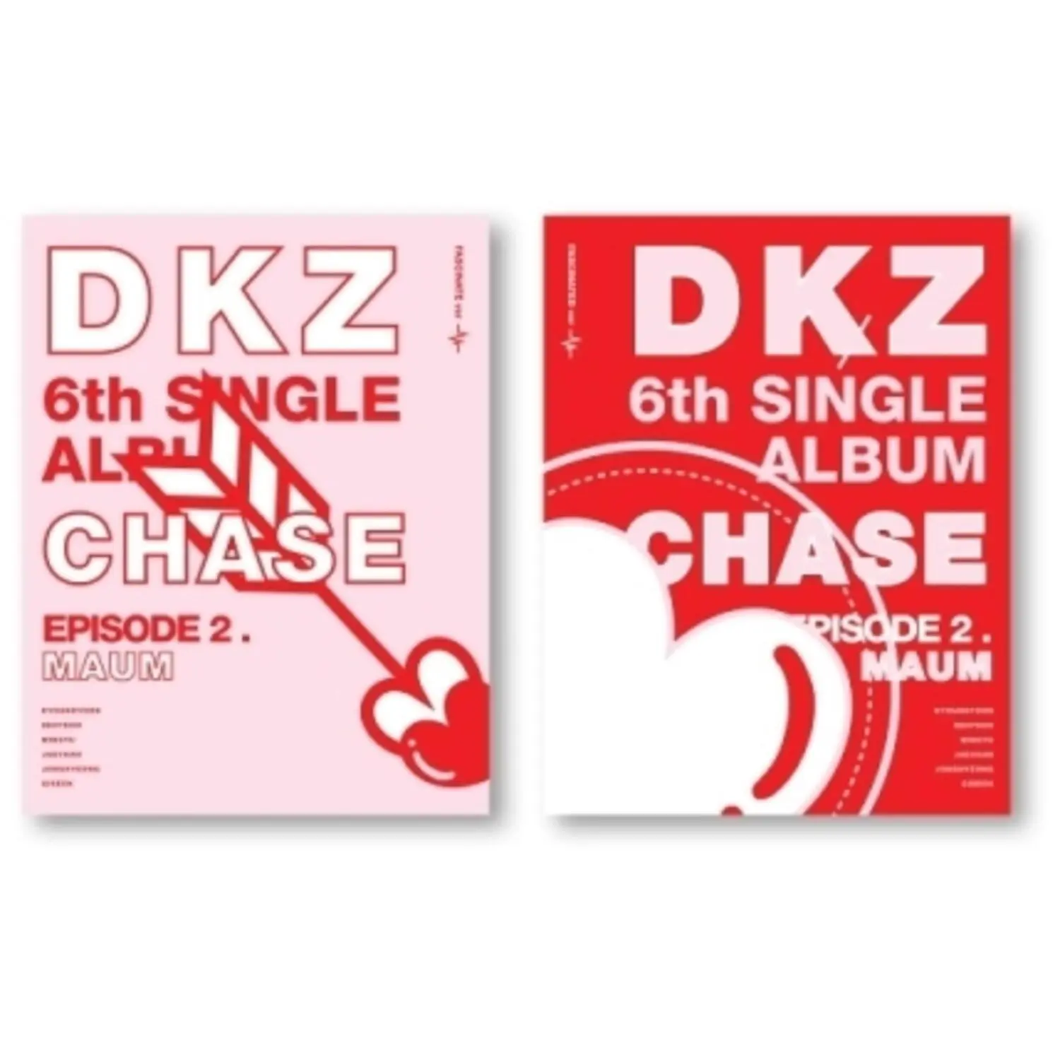 DKZ - Chase Episode 2. Maum - Random Cover - incl. 96pg Photobook, 2 Photocards, Postcard, 4-Cut Photo Film, ID Card + Sticker