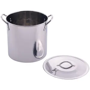 Mainstays 12-Qt Stainless Steel Stock Pot with Metal Lid