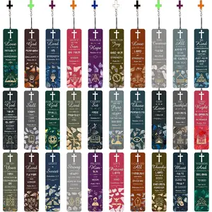 30 count  Verses Bookmarks with Hollow  and  Pendants Inspirational Book Markers Christian Bookmarks, Christian Gifts Reading  Scripture Church Supplies for Women  Men