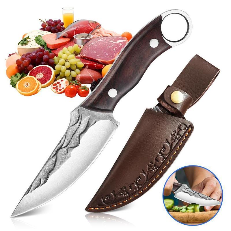 Japanese Chef Knife – Handmade High Carbon Steel Meat Cleaver, Viking Butcher Knife with Sheath, Multipurpose for Meat Cutting, BBQ, Outdoor, Camping, Sharp Blade Japanese Chef Knife – Handmade High Carbon Steel Meat Cleaver, Viking Butcher Knife with Sheath, Multipurpose for Meat Cutting, BBQ, Outdoor, Camping, Sharp Blade